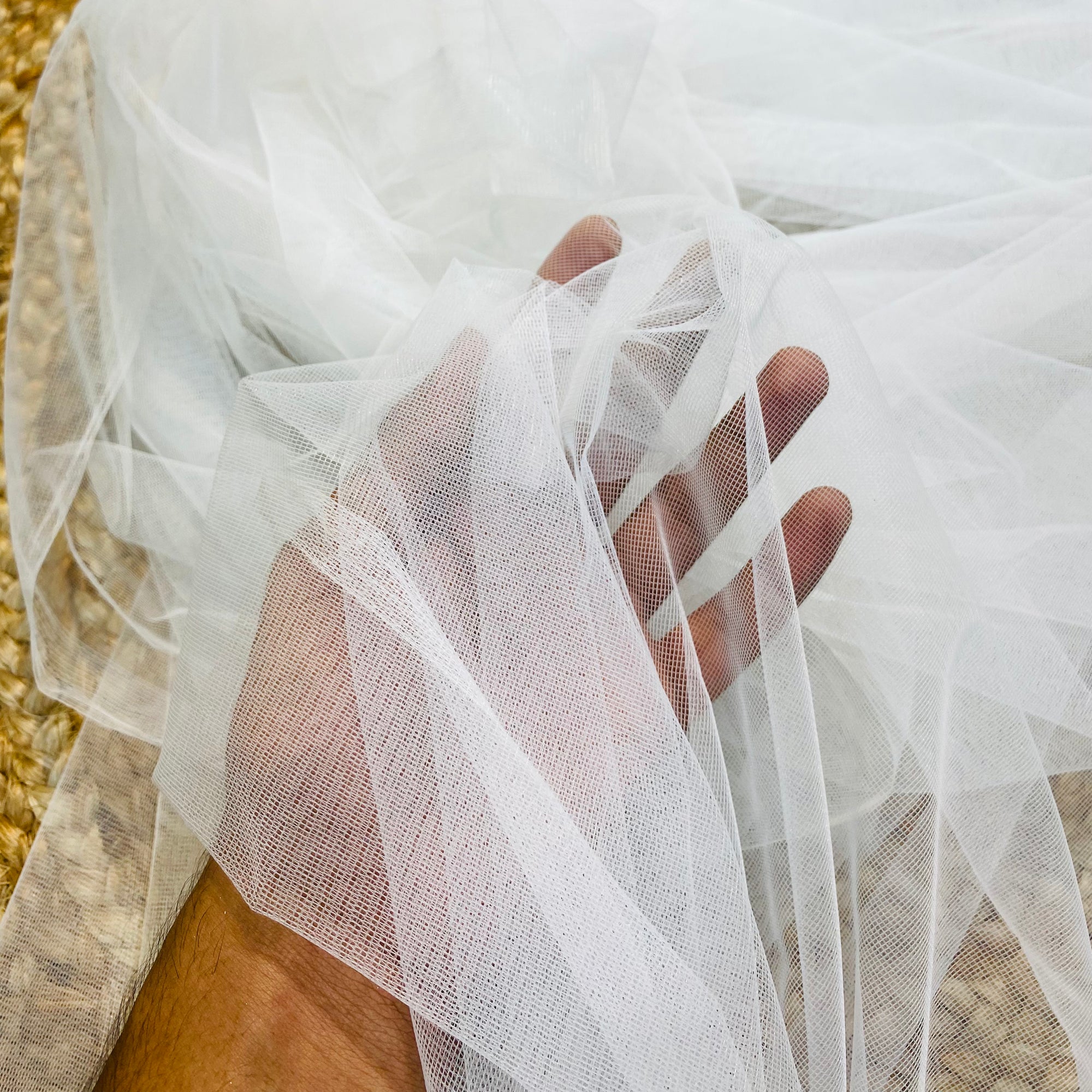 Premium Pure DYEABLE Imported Net Fabric