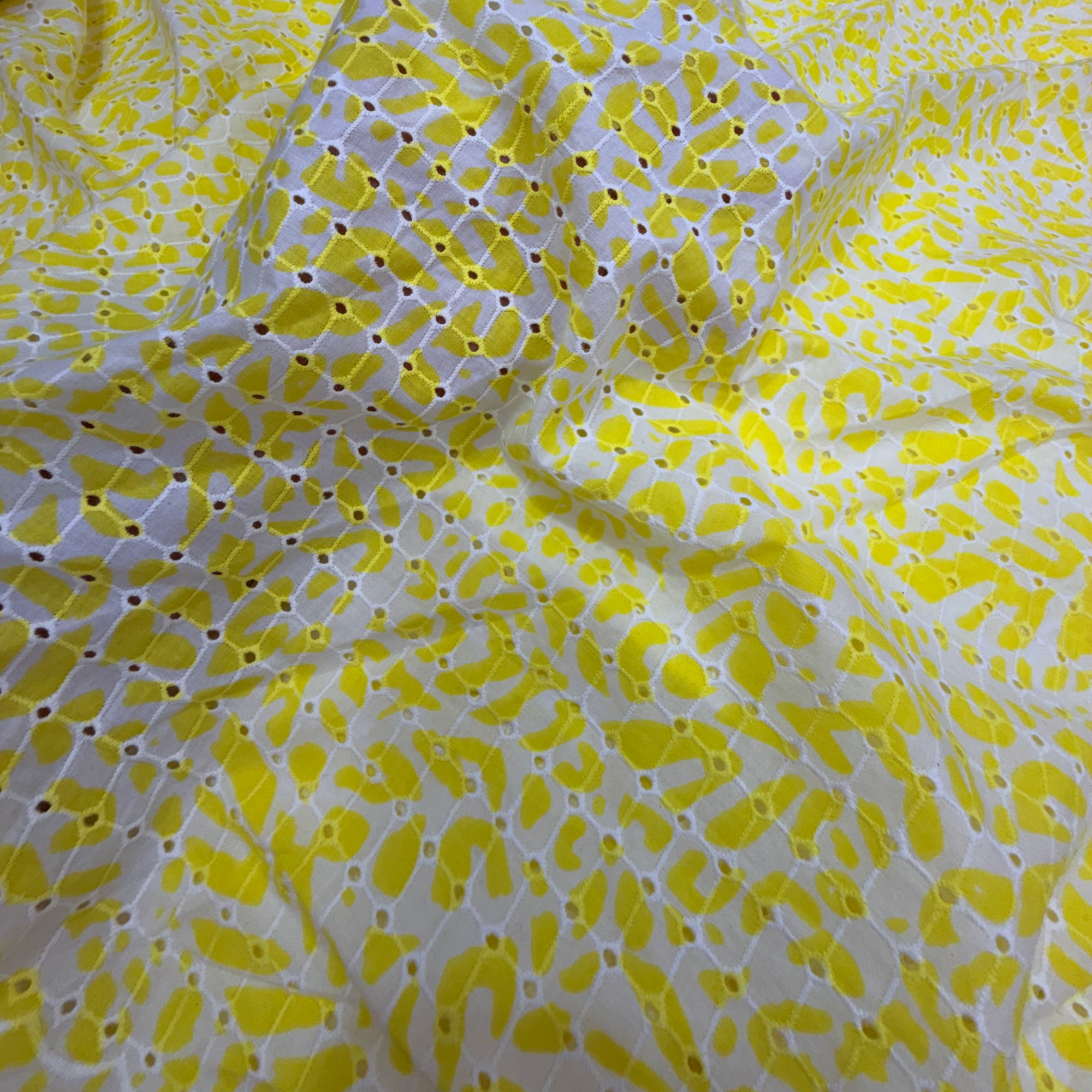 Most Premium Pure Cotton PRINTED Chikankari FABRIC (Big Width)