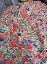 Most Premium Pure Georgette Fine Zari Weaving Printed FABRIC (Big Width)