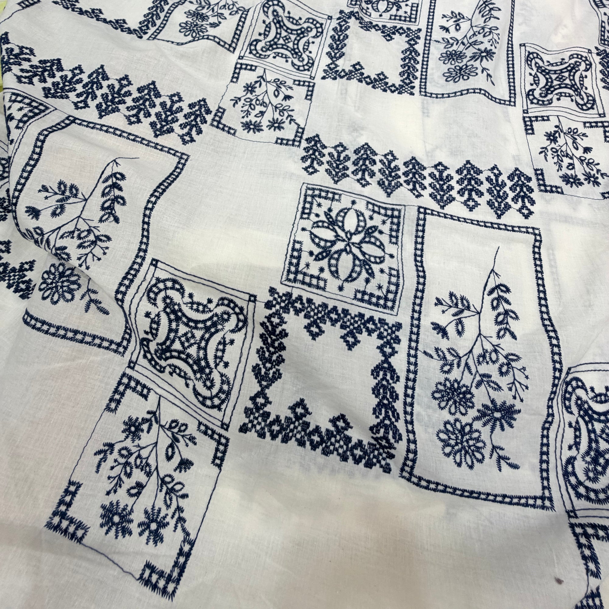 Most Premium Pure Mul Cotton Fine Embroidery (Big Width)