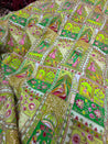 Most Premium RAJA RANI Design On Natural Crepe FABRIC