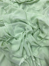 Most Premium Quality Of Soft FABRICS- GEORGETTE Soft Fabric ( GHIYA GREEN )