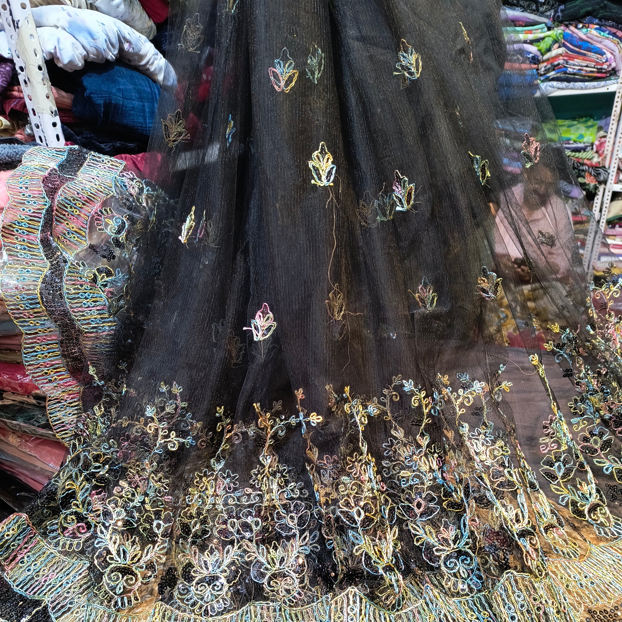 Most Premium Quality Of Net Fabric Sequin Work (Big WIDTH!!)