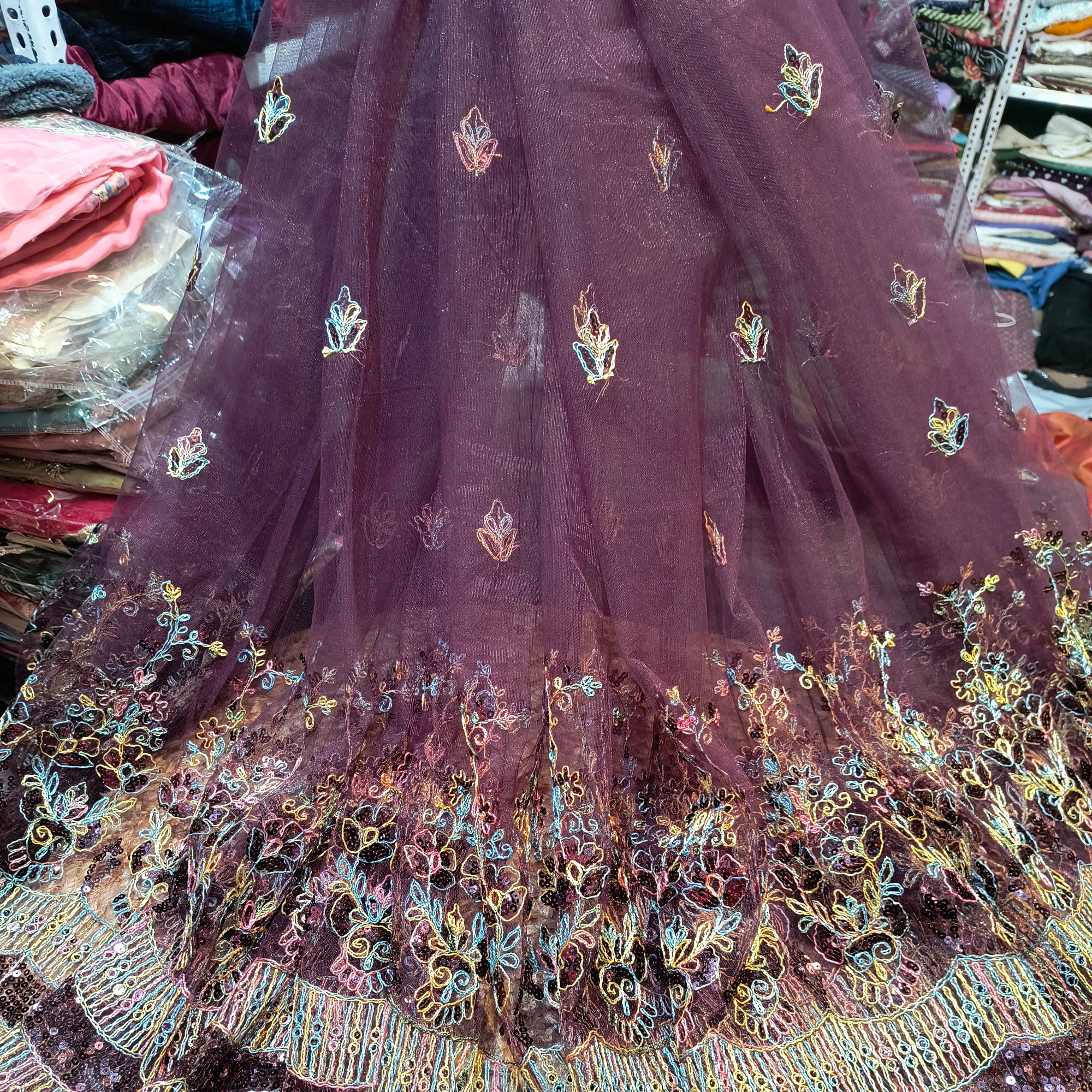 Most Premium Quality Of Net Fabric Sequin Work (Big WIDTH!!)