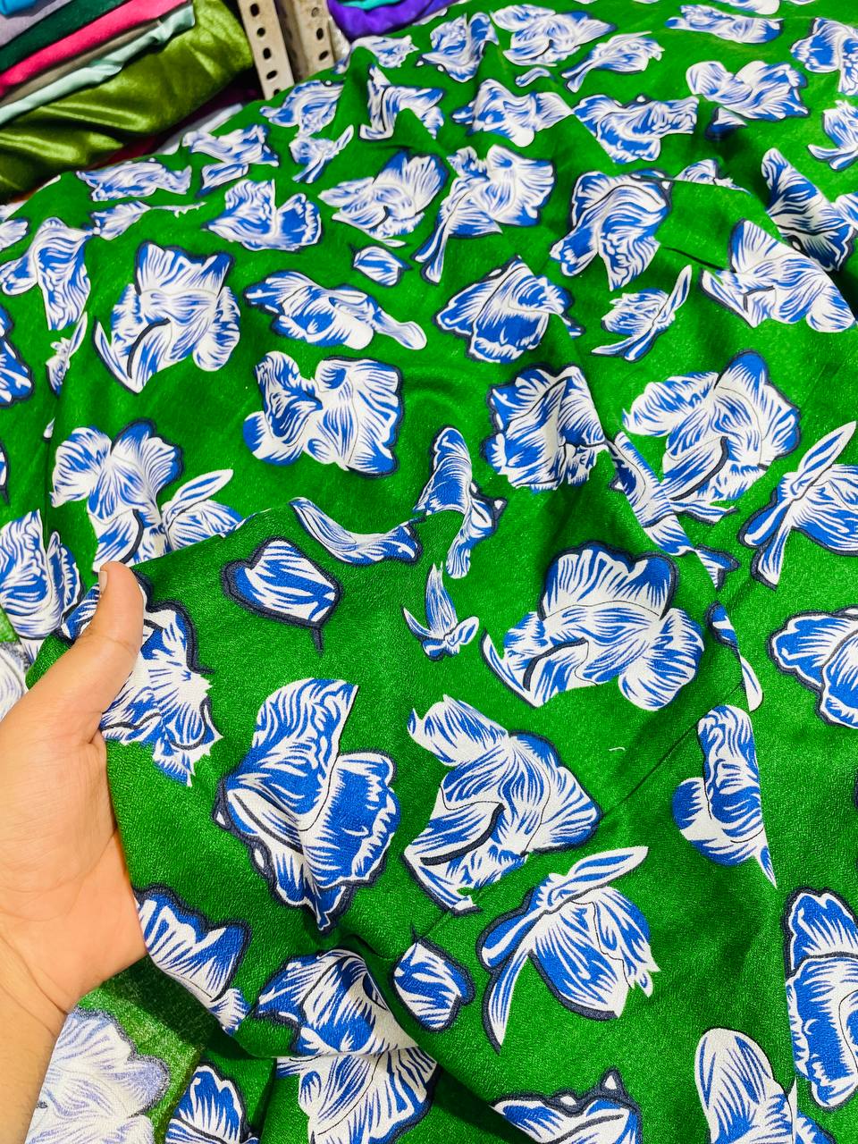 Premium Pure Rayon Crepe Fabric Printed (Big WIDTH!!)