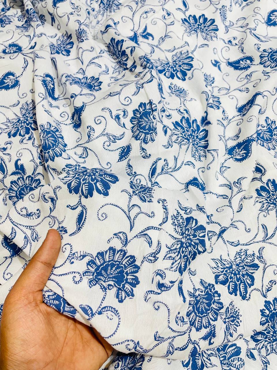 Premium Pure Rayon Crepe Fabric Printed (Big WIDTH!!)