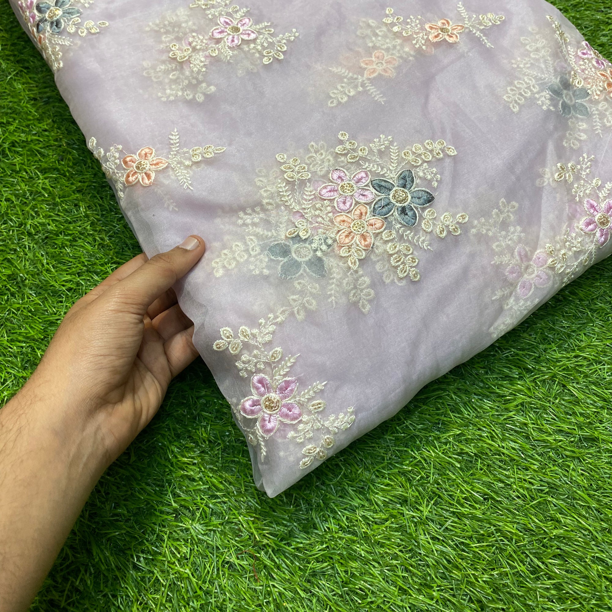 MOST Premium Pure Quality Of Embroidery Organza Fabric