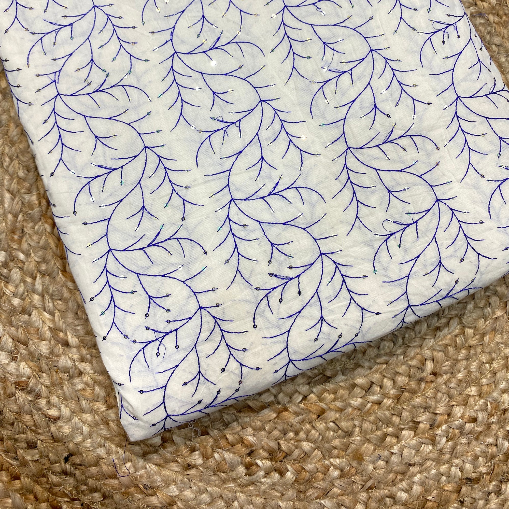 (SALE Prices) Most Premium Pure Quality Of Kora Cotton Fabric - Fine Thread Embroidery