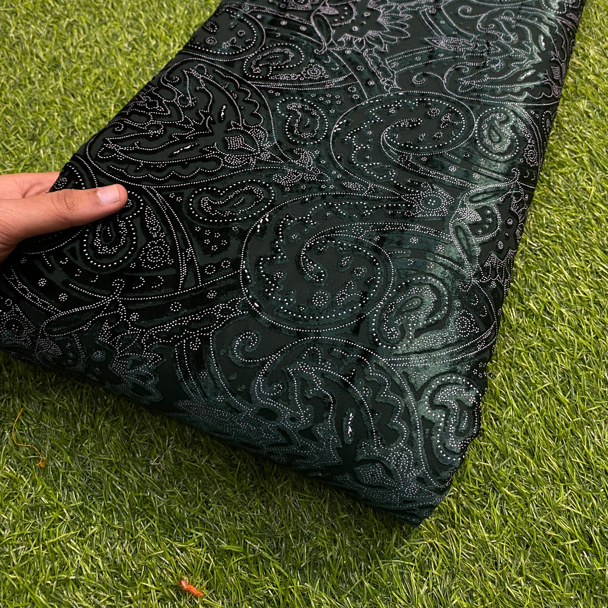 MOST PREMIUM Collection Of IMPORTED Braso LUXURY Velvet ( DARK GREEN )