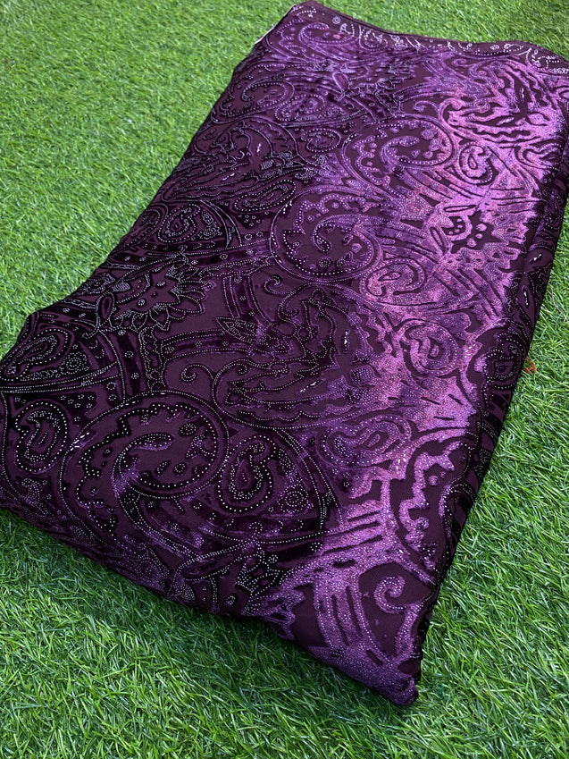 MOST PREMIUM Collection Of IMPORTED Braso LUXURY Velvet ( Wine )