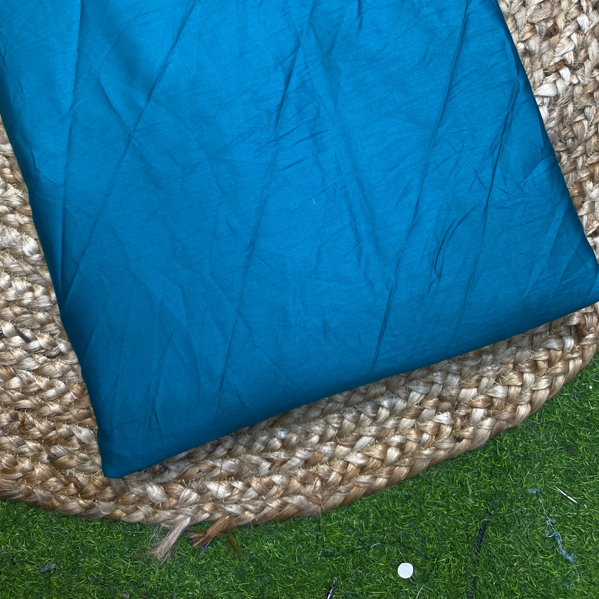 Most Premium Cotton Fabric - Jam Cotton Fabric (Teal Green)