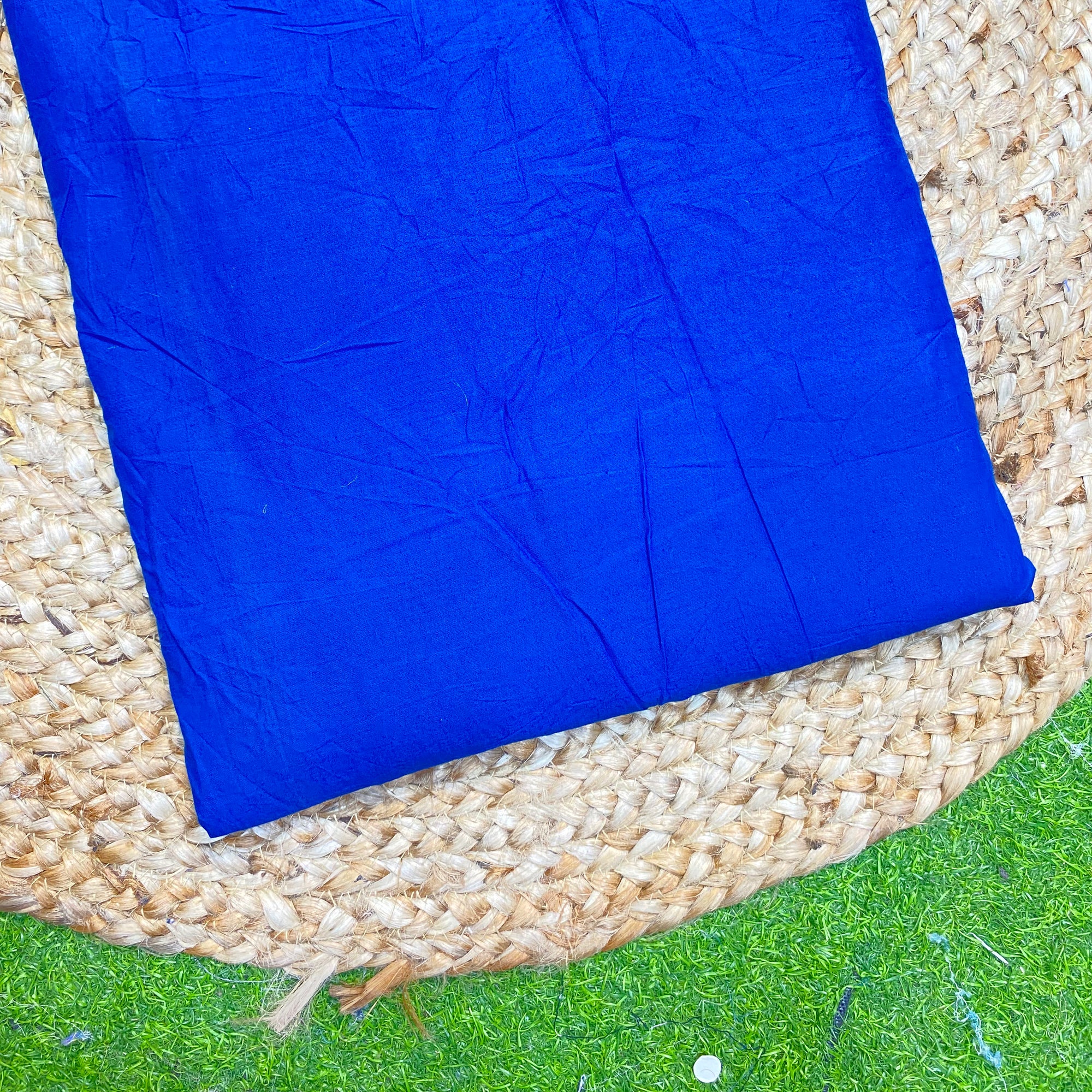 Most Premium Cotton Fabric - Cotton 80*80 Fabric (Blue)