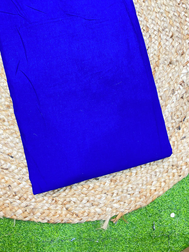 Most Premium Cotton Fabric - Cotton 80*80 Fabric (Royal Blue)