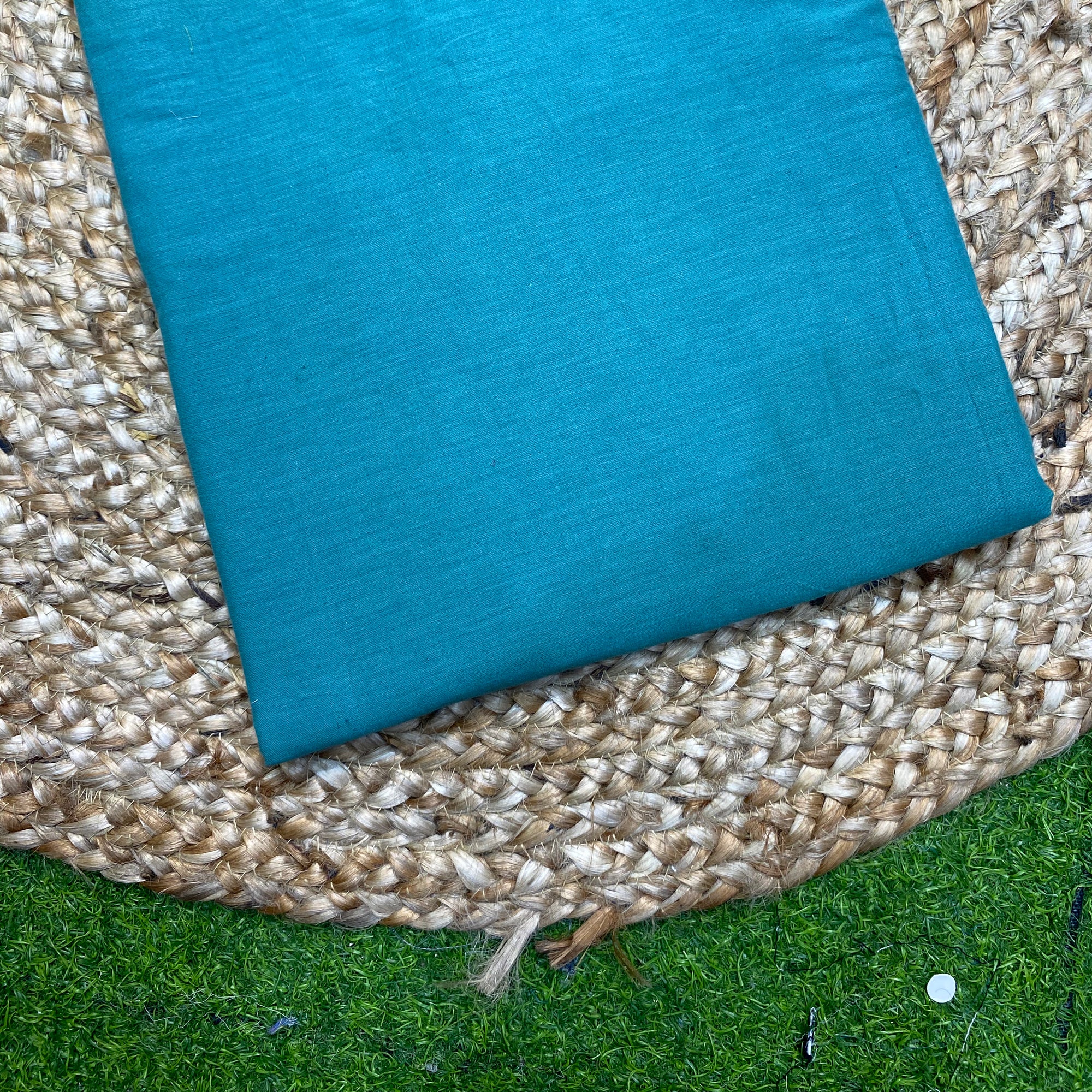 Most Premium Cotton Fabric - Cotton 80*80 Fabric (Teal Green)