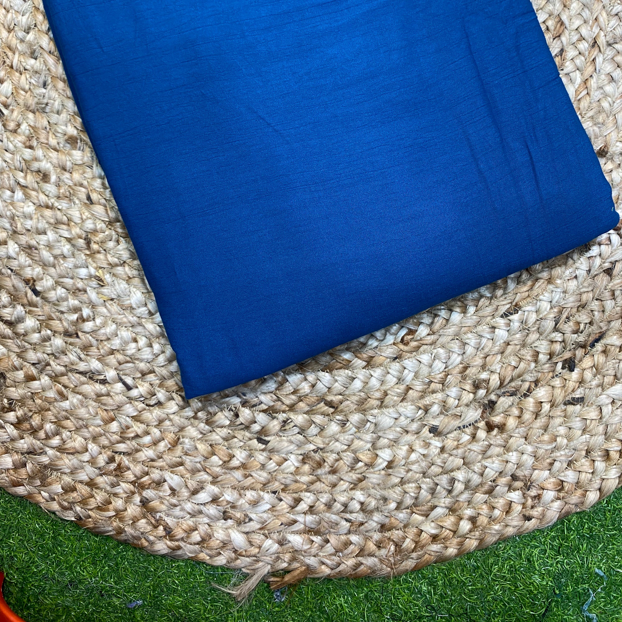 Big Width - Most Premium Imported Cotton Fabric - Viscose Wrinkle Rayon Fabric (Peacock Neck)