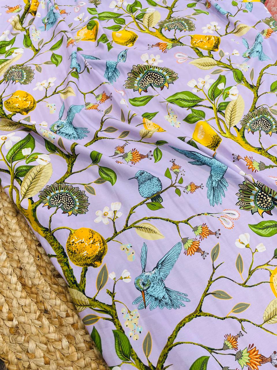 Premium Pure Natural Crepe Fabric ( Big WIDTH!! )