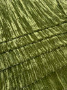 Premium Pure Imported Crushed Velvet FABRIC - Mehndi Green