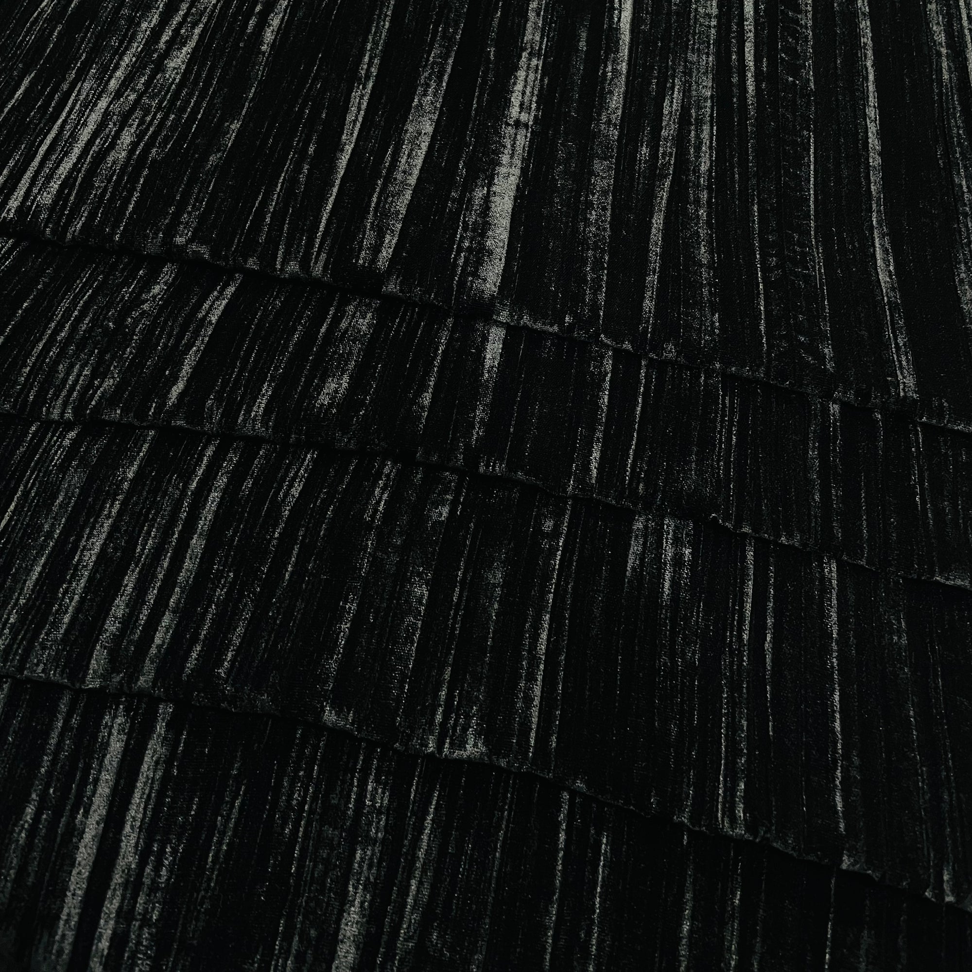 Premium Pure Imported Crushed Velvet FABRIC - BLACK