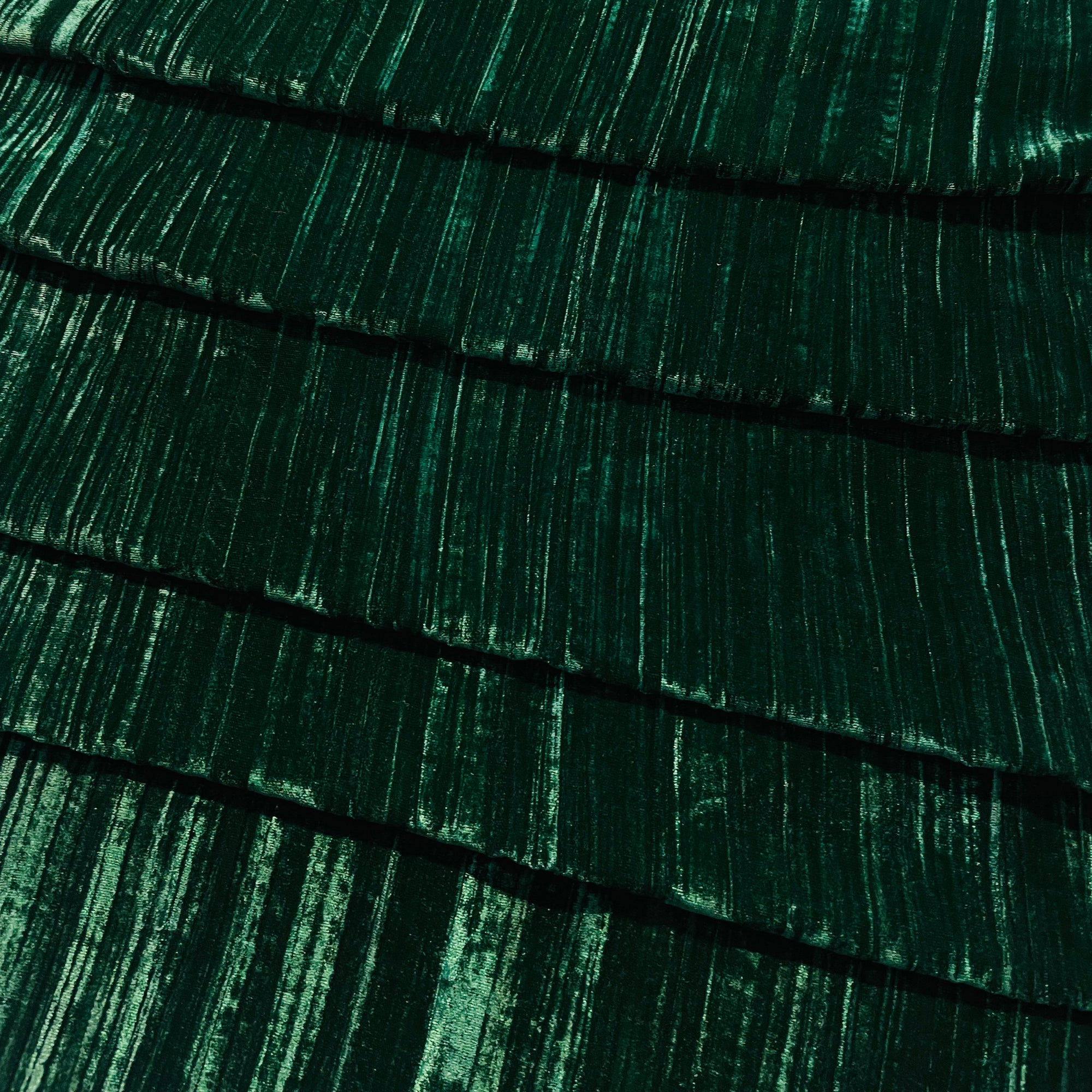 Premium Pure Imported Crushed Velvet FABRIC - Dark Green