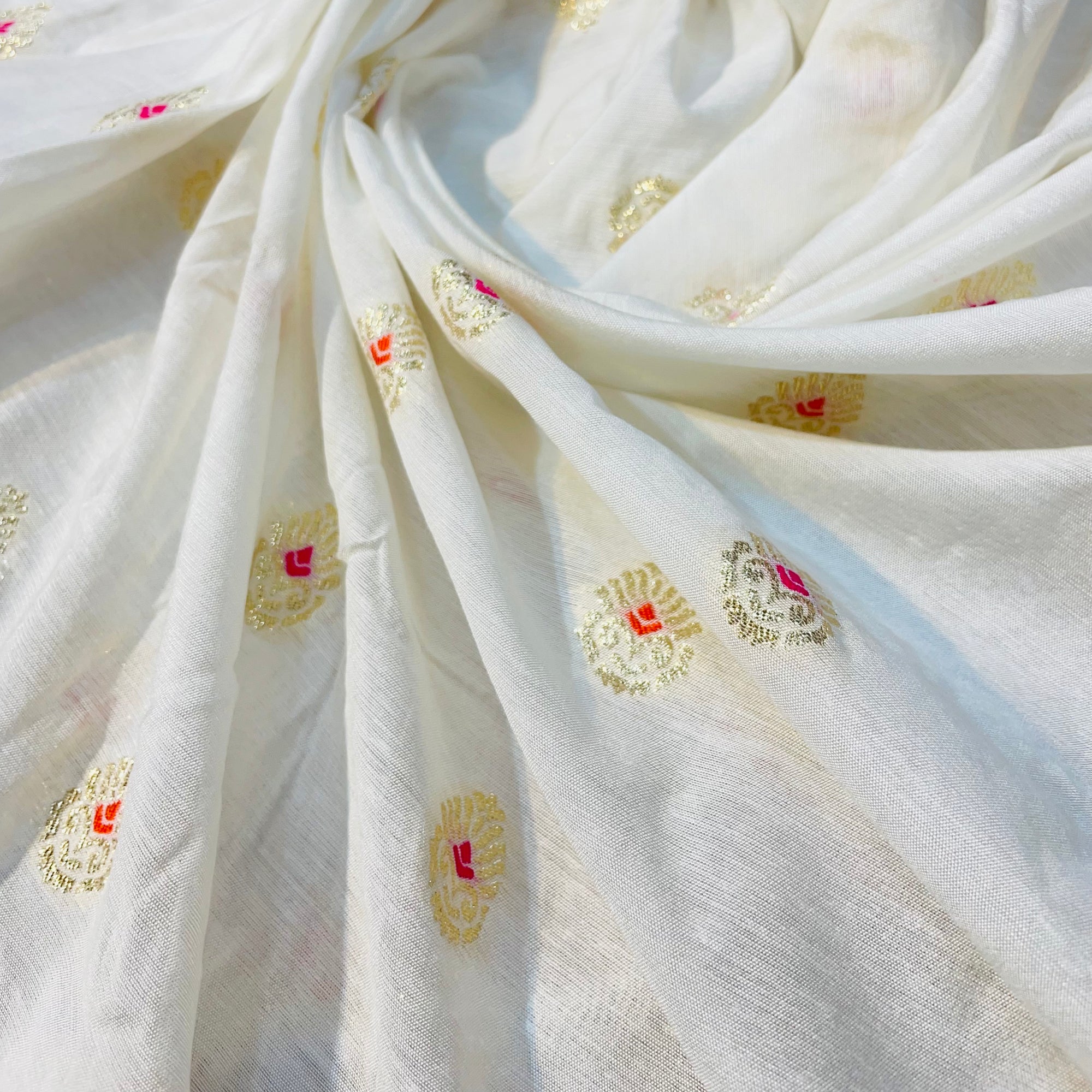 Most Premium Quality Of Dola Silk Weaving Fine Meena Zari Work (DYEABLE)