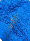 Premium Fine GPO LACEWORK Hakuba Chikan Work On Pure Cotton FABRIC (Big WIDTH!!)