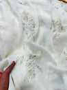 Most Premium Imported Pure Mul Muslin Cotton Hakuba Chikankari Fabric (Big WIDTH!!)
