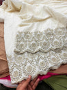 Most Premium Pure Cotton Hakuba Chikankari Fabric (Big WIDTH!!)