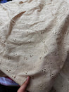 Premium Fine 3D Dori Work With Chikan On Pure Cotton FABRIC (Big WIDTH!!)