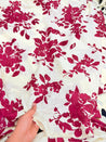 Most Premium Pure Cotton Hakuba Chikankari Printed Fabric (Big WIDTH!!)
