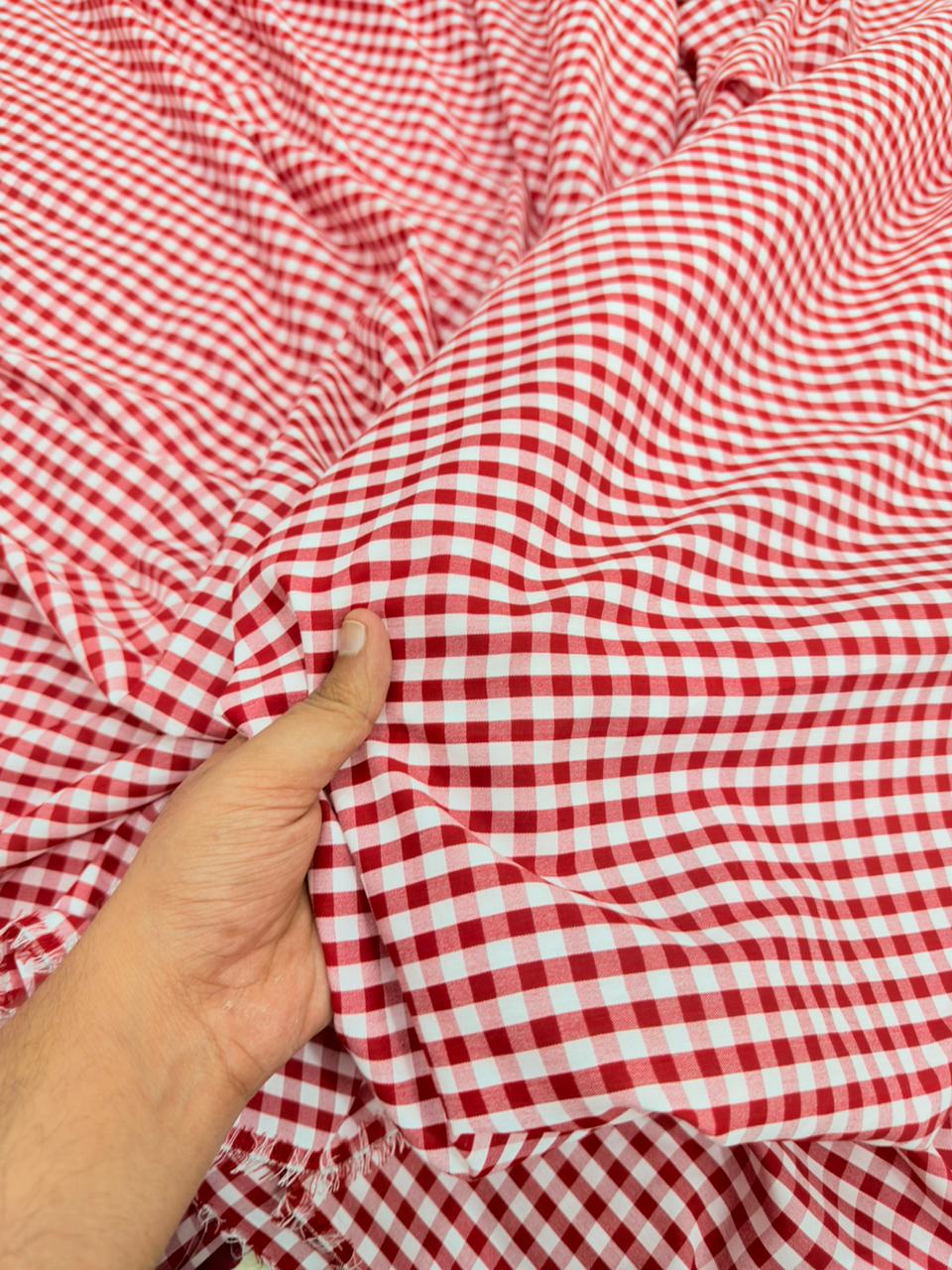 Most Premium Pure Sher Shakkar Cotton Checks PRINT (Big WIDTH!!)