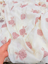 Most Premium Pure Natural Muslin Cotton Dori Work Embroidery Fabric (Big WIDTH!!)