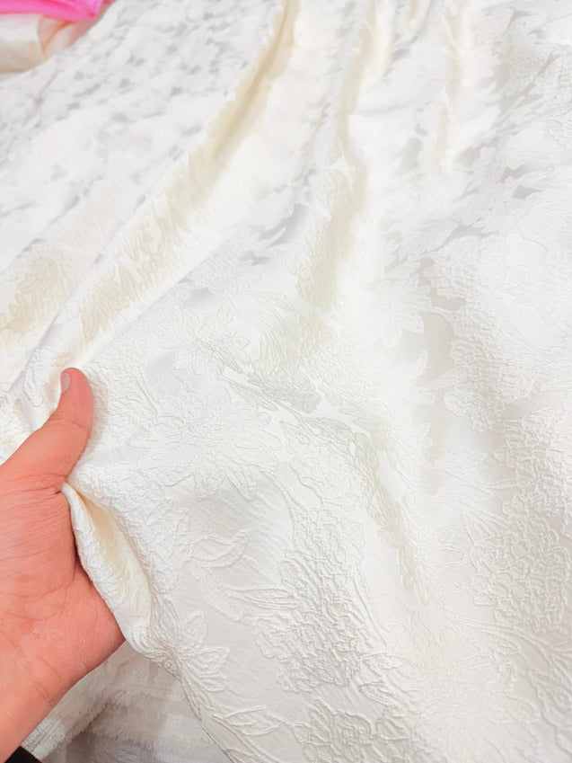 Most Premium Pure Jaquard Silk FABRIC (DYEABLE ALSO) (Big WIDTH!!)