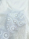 Most Premium Pure Cotton Hakuba Chikankari Fabric (Big WIDTH!!) (Dyeable Also)