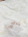 Most Premium Pure Cotton Hakuba Chikankari Fabric (Big WIDTH!!) (Dyeable Also)