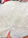 Premium Fine Lakhnawi With Chikan On Pure Organza FABRIC (Big WIDTH!!) (Dyeable Also)