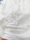 Premium Fine 3D Flower With Chikankari On Pure Cotton FABRIC (Big WIDTH!!) (Dyeable also)