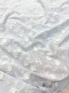 Premium Fine 3D Flower With Chikankari On Pure Cotton FABRIC (Big WIDTH!!)