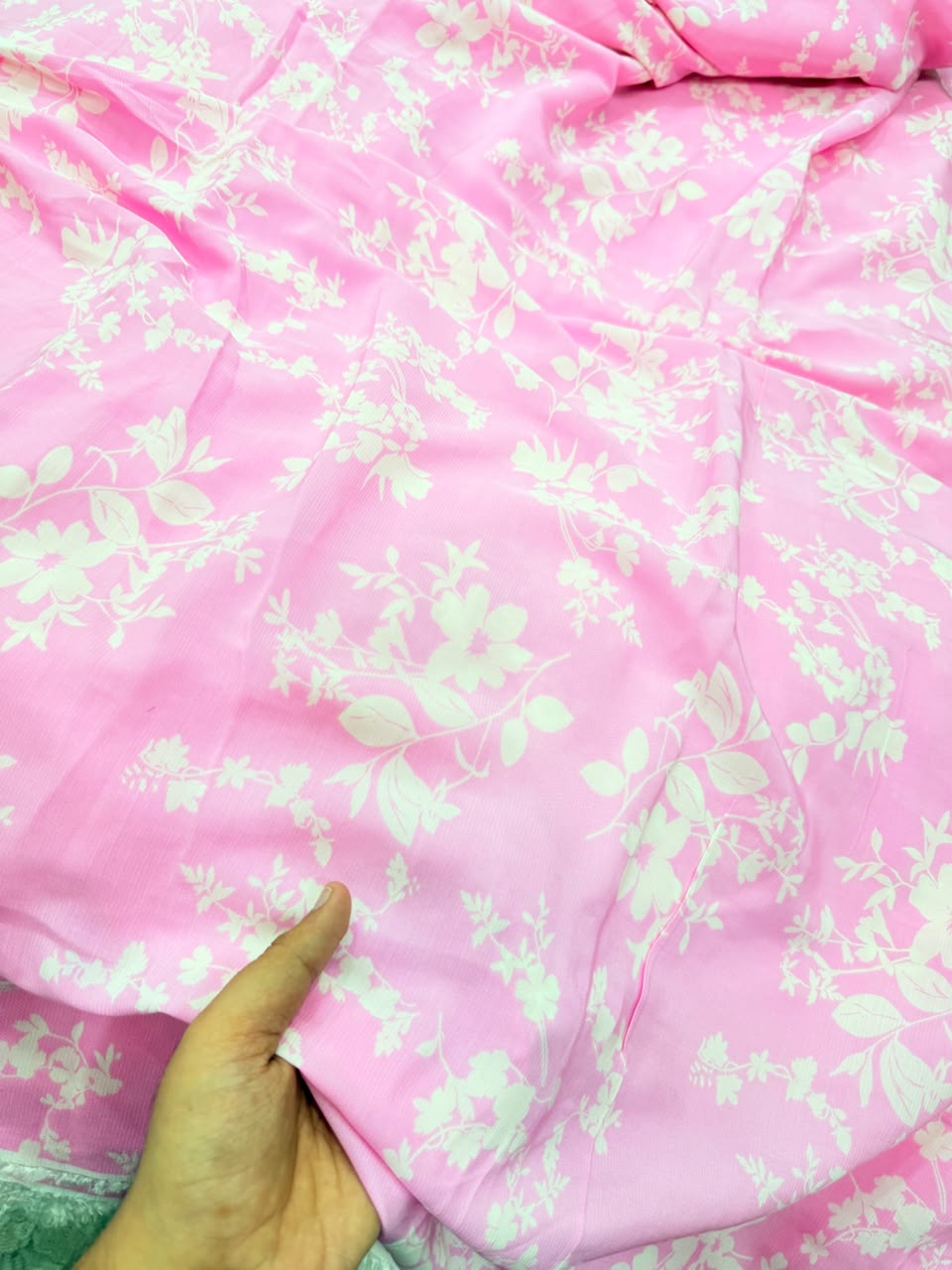 Most Premium BRANDED Pure Natural CREPE PRINTED FABRIC (Big WIDTH!!)