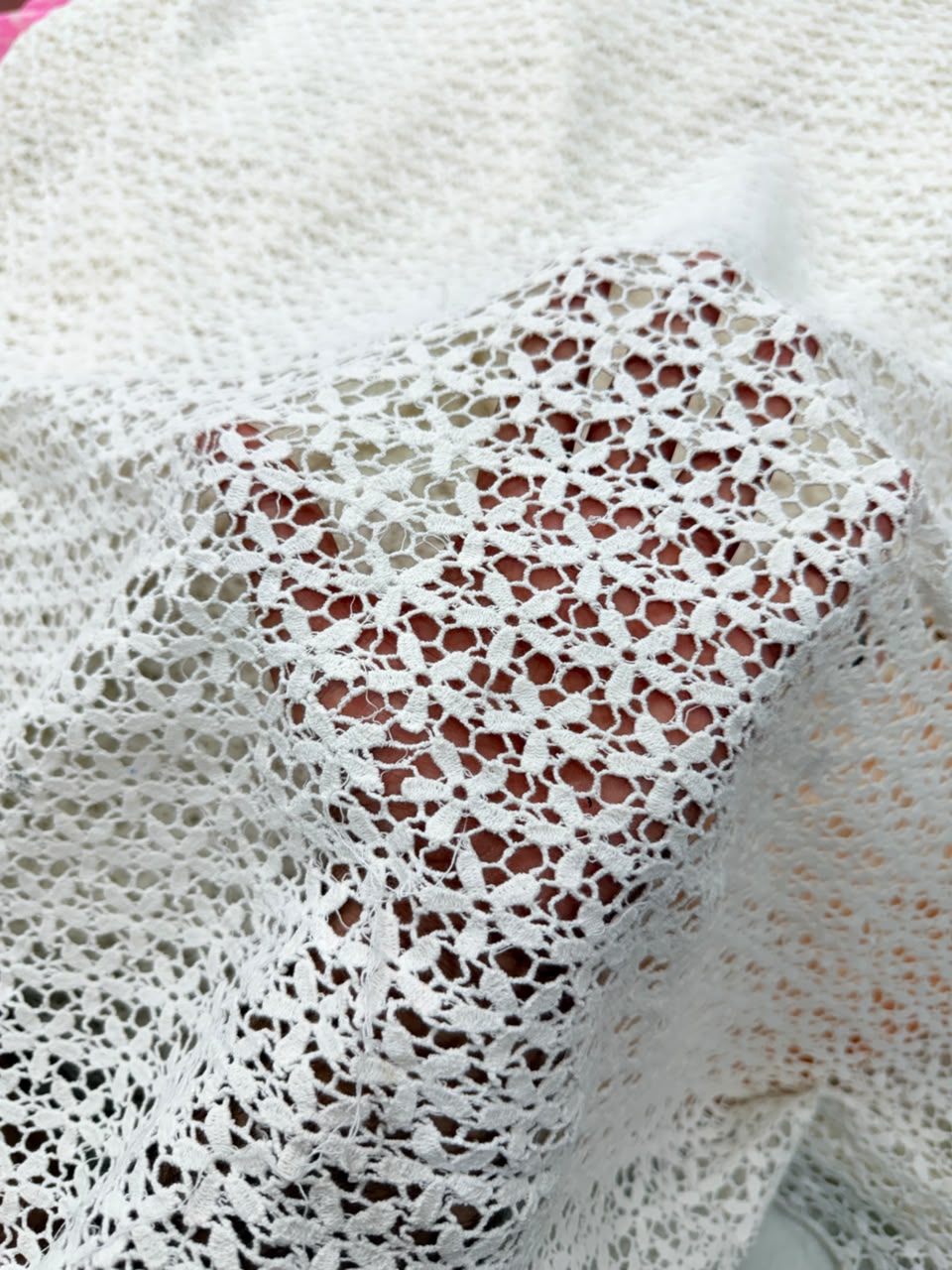 Most Premium Pure Imported Crosia FABRIC (Big WIDTH!!) (Dyeable Also)