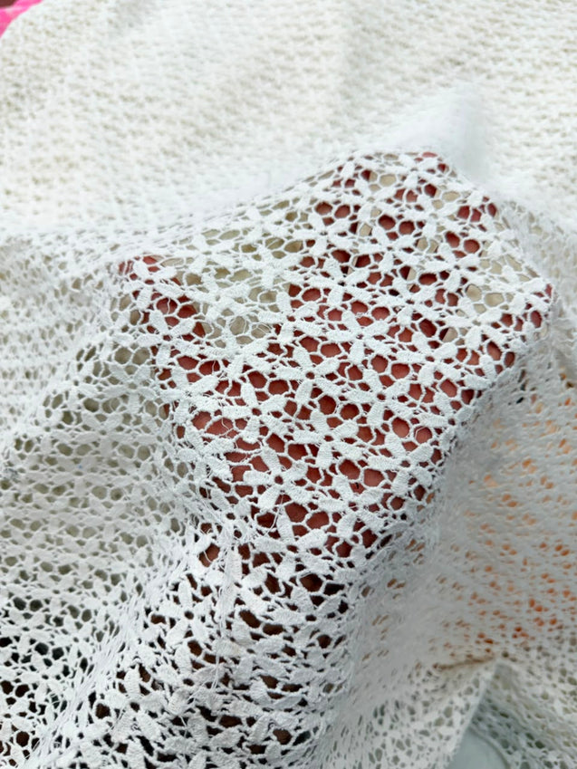 Most Premium Pure Imported Crosia FABRIC (Big WIDTH!!) (Dyeable Also)