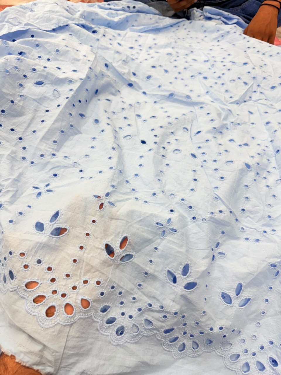 Most Premium Pure Cotton Hakuba Chikankari Fabric (Big WIDTH!!)