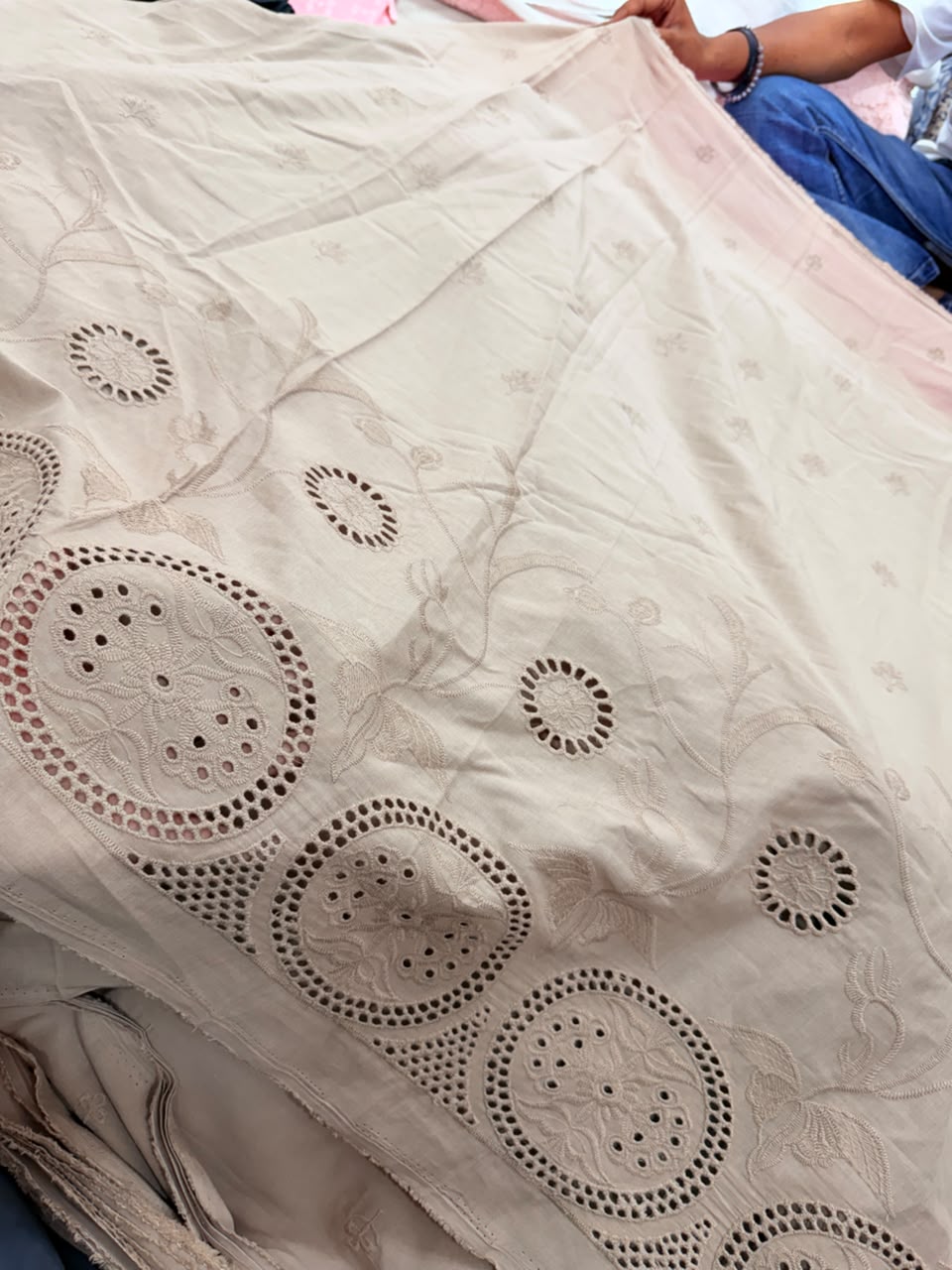 Most Premium Pure Cotton Hakuba Chikankari Fabric