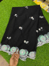 Premium Imported Net Fabric With Zara Sequin ( BLACK )