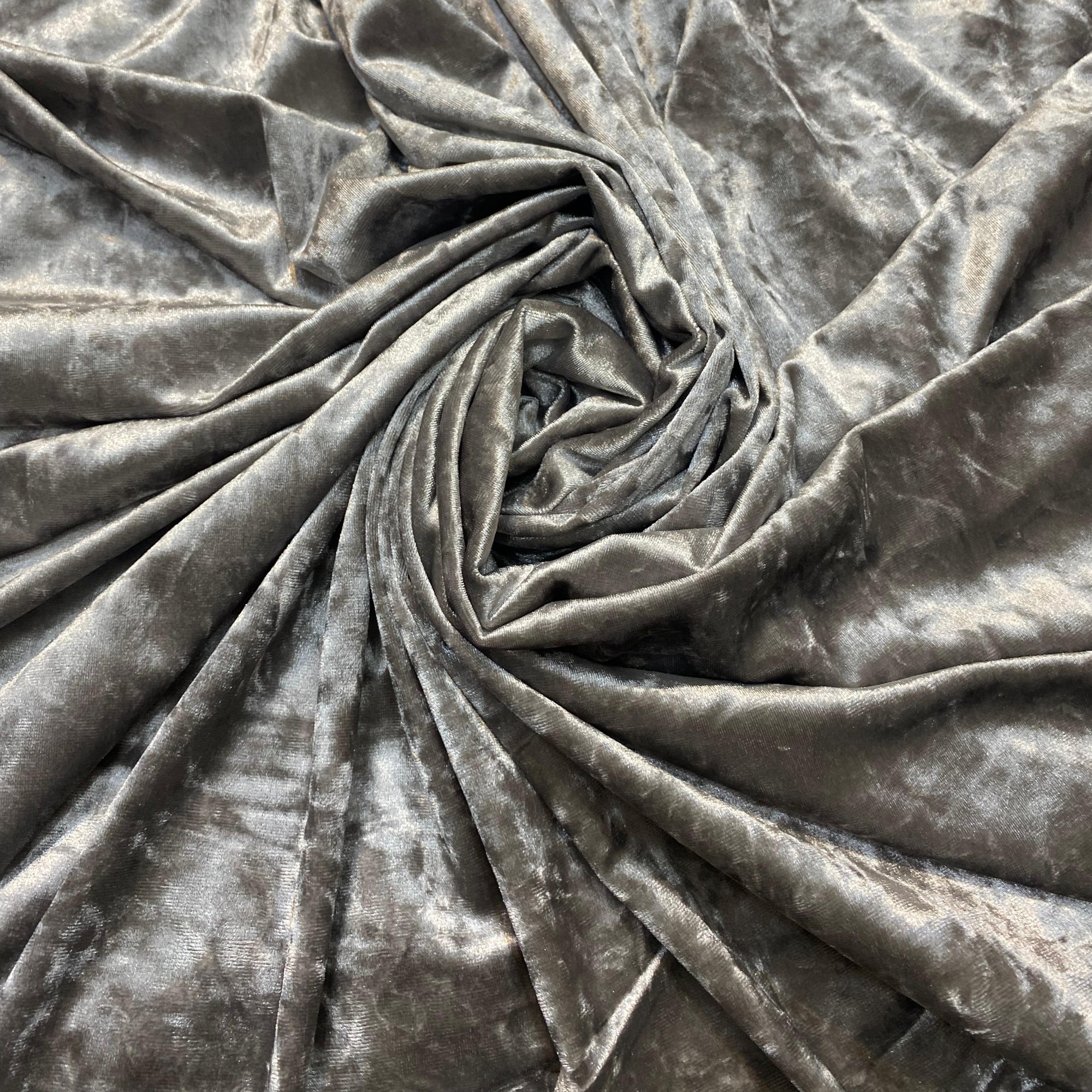 Grey Premium Velvet Fabric, Grey Upholstery Fabric
