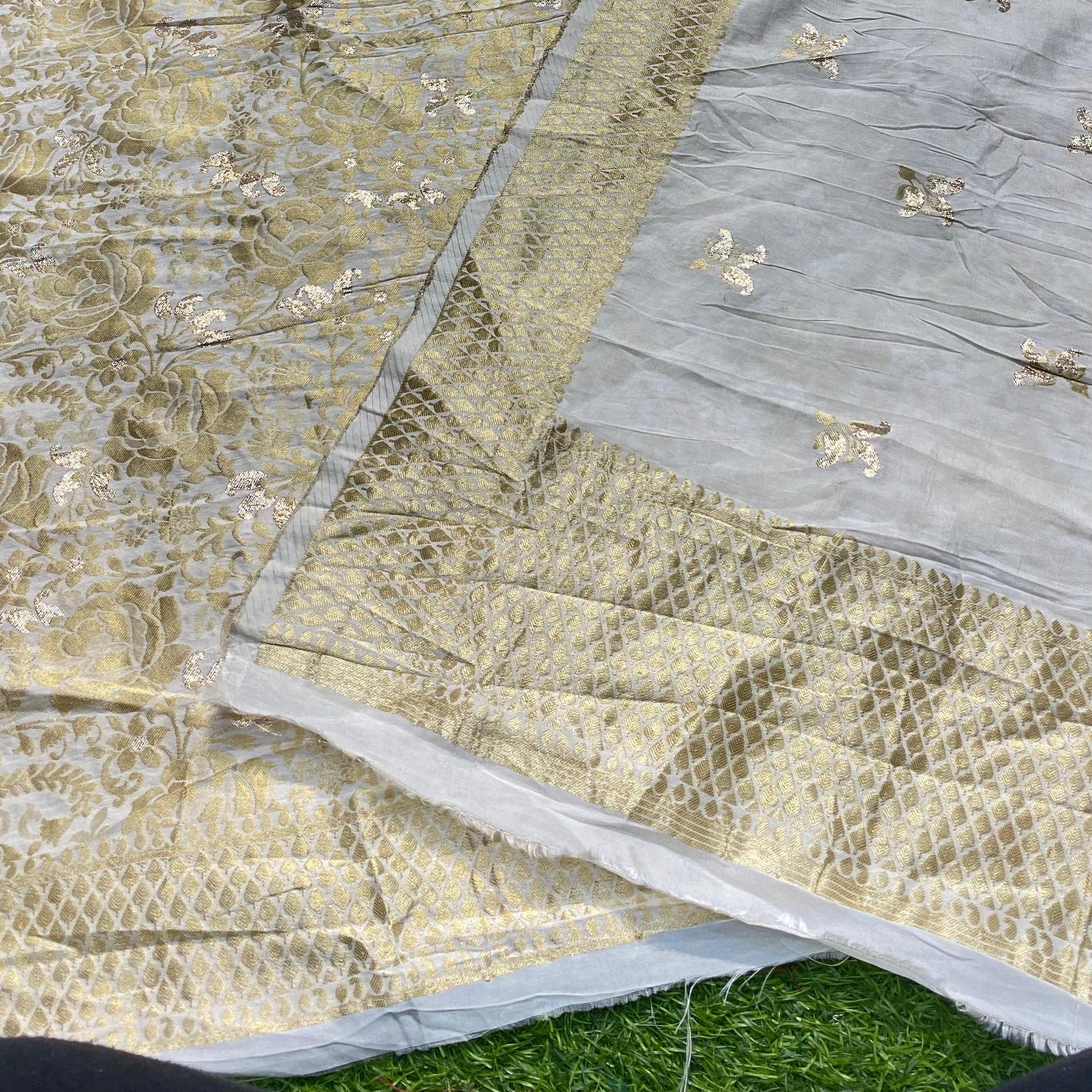 Most Premium Quality Of Suits - Dola Silk Dyeable  ( Complete Suit With SALWAAR)