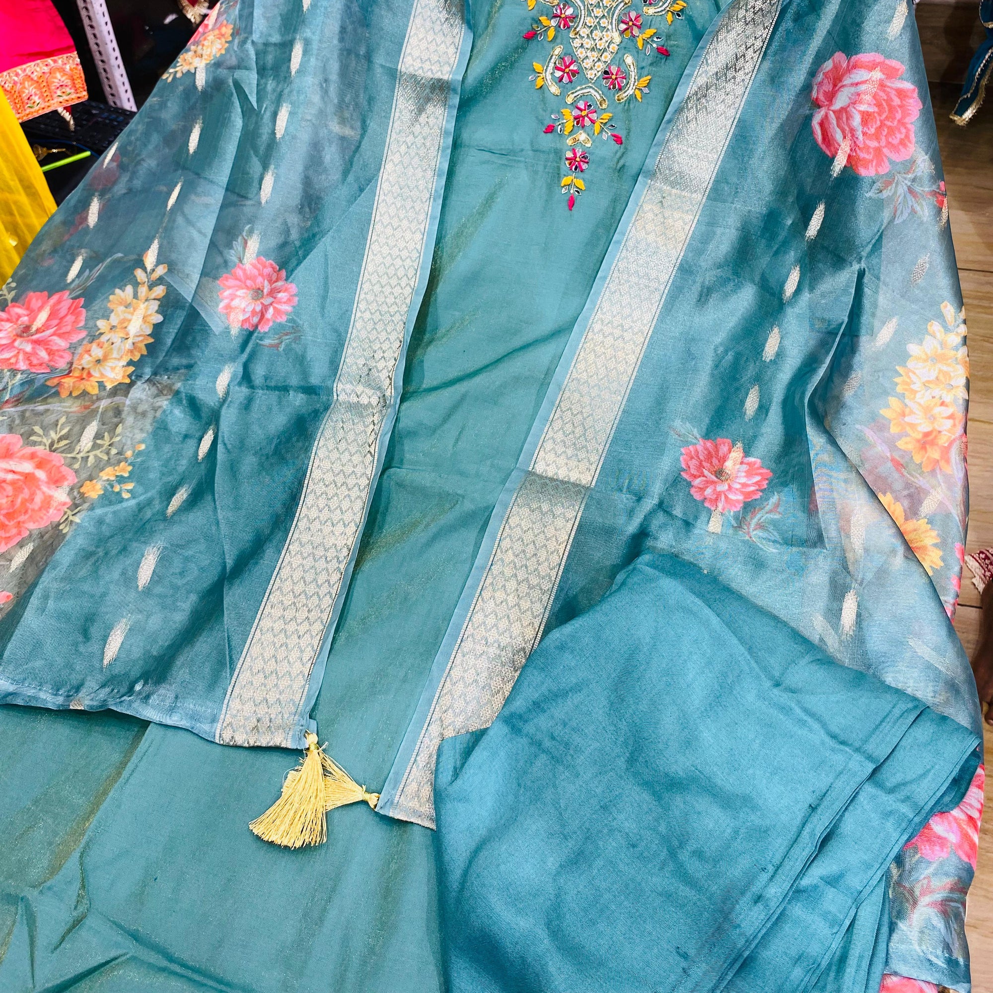 Premium READY To WEAR - Suits With BOTTOM & DUPATTA