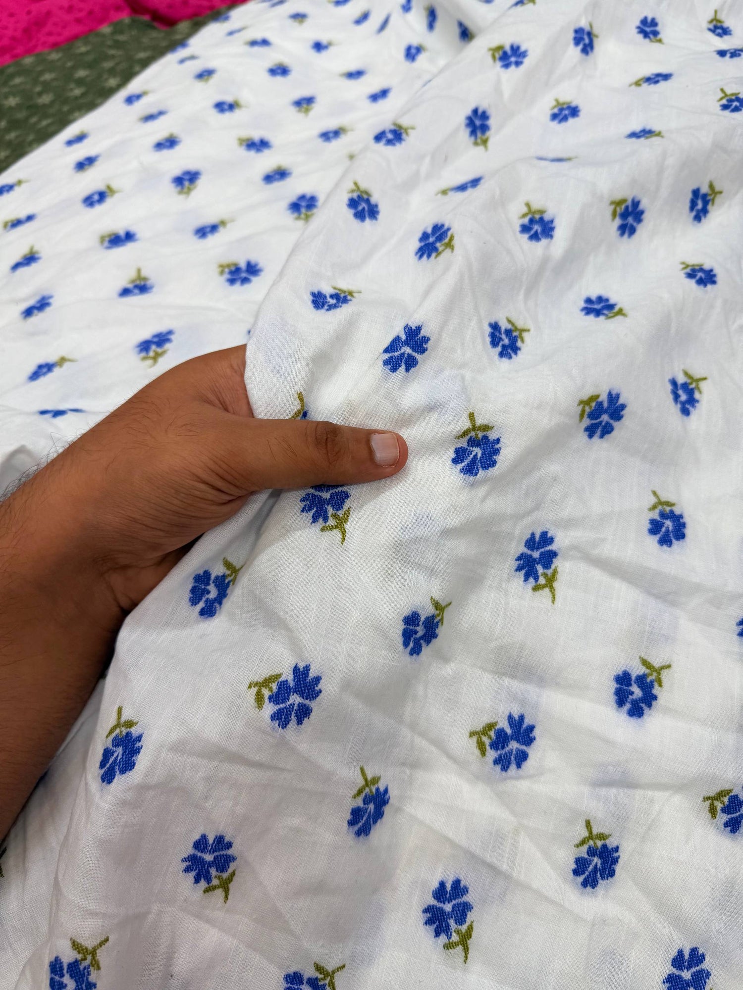 Most Premium Pure Linen Weaving Fabric (Big WIDTH!!) Dyeable Also