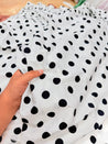 Most Premium Pure Polka Dots Cotton PRINTED FABRIC (Big WIDTH!!)