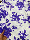 Most Premium Pure Cotton Hakuba Chikankari Printed Fabric (Big WIDTH!!)