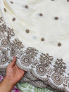 Most Premium Pure Fine Thread Embroidery Cotton FABRIC (Big WIDTH!!)
